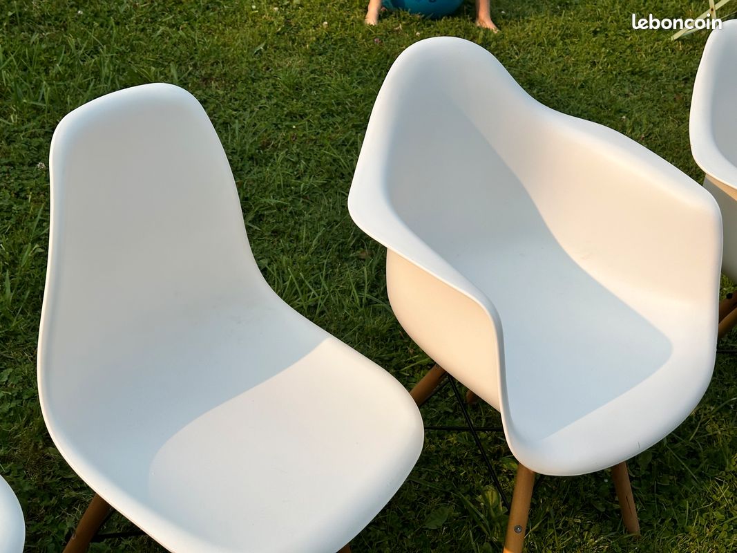 3 chaises et 2 fauteuils scandinave (image 3)