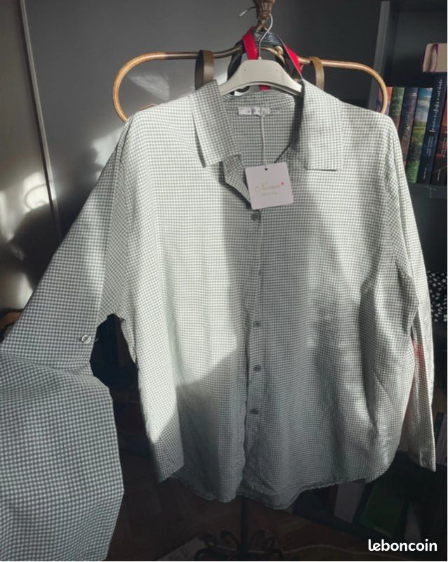 Chemise vichy verte taille 3 (image 1)