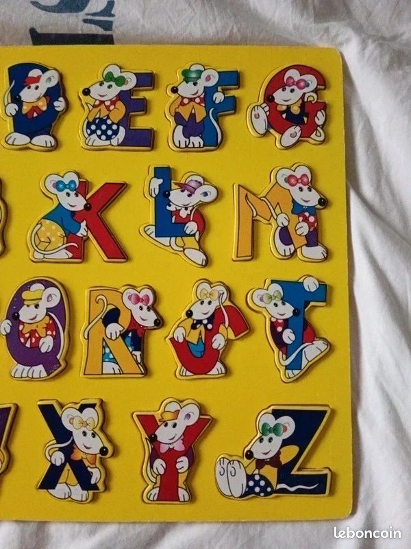 Tr s Joli Puzzle Bois Alphabet Souris 26 Pi ces Jeux Jouets tr-s-joli-puzzle-bois-alphabet-souris-26-pi-ces-jeux-jouets