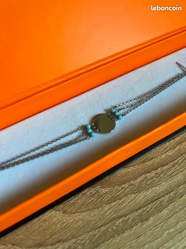 Bracelet en argent la vie en or (image 2)