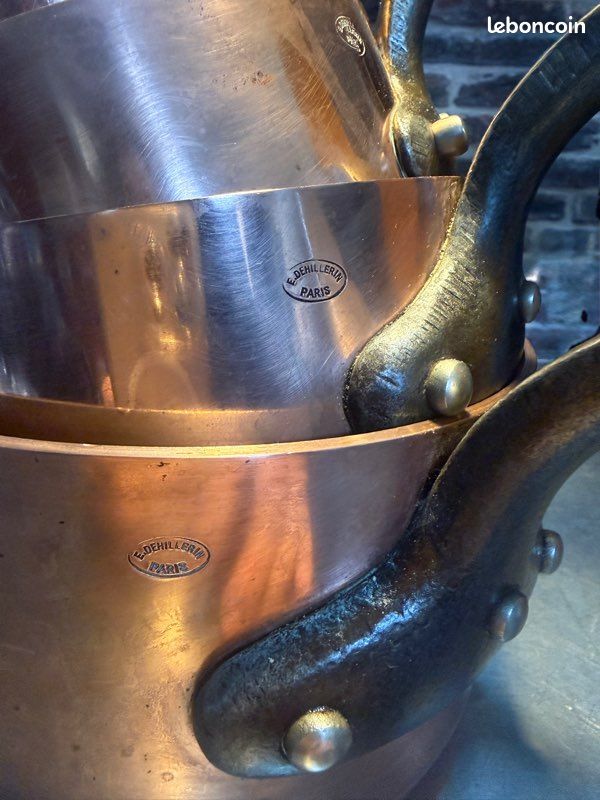 CASSEROLE A POLENTA CUIVRE 24 - FOND INDUCTION - MATERIEL DE CUISINE - HILLERIN