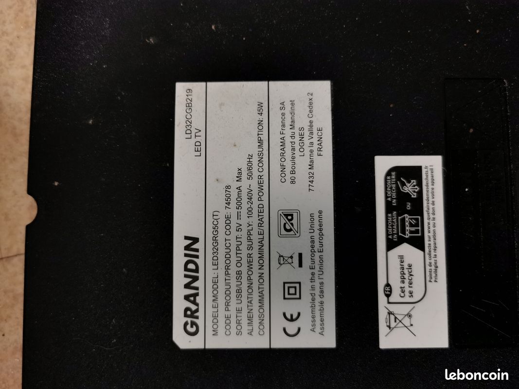 Platine carte mere JUC7.820.00258695 / C320Y19-5C pour tv Grandin