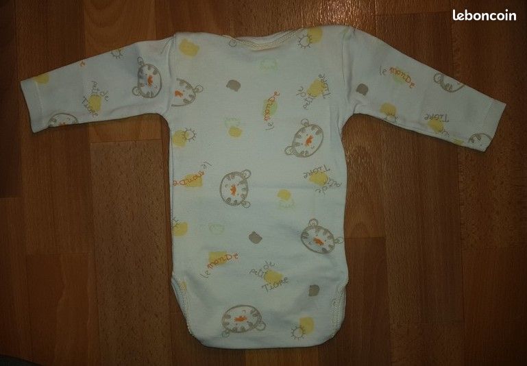 Lot de 6 bodies à manches longues neufs Petit Bateau 3 mois (image 9)