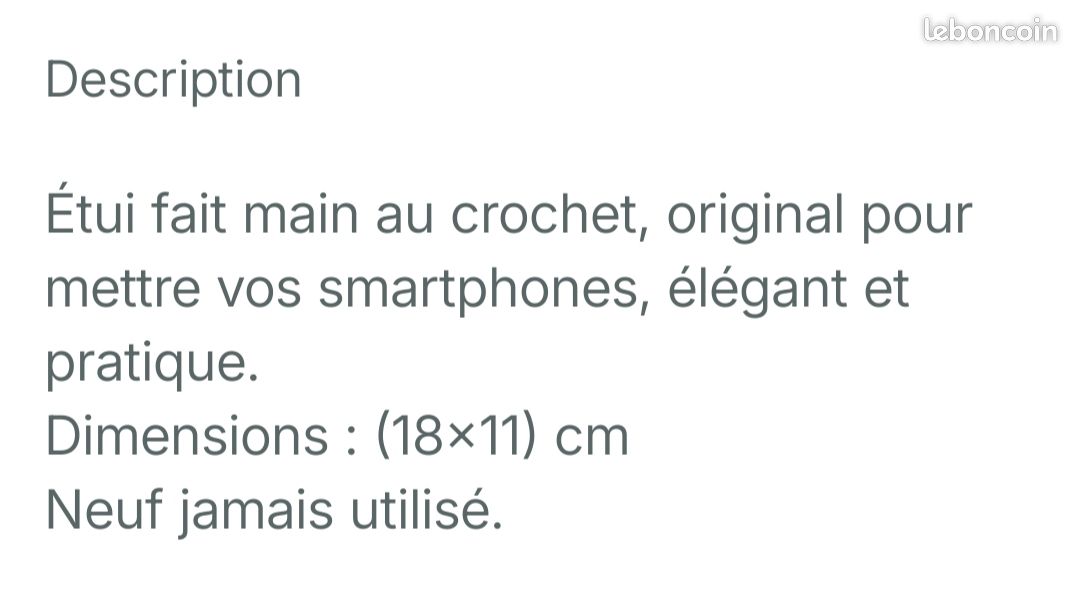 Étui Téléphone Crochet Fait Main (image 3)