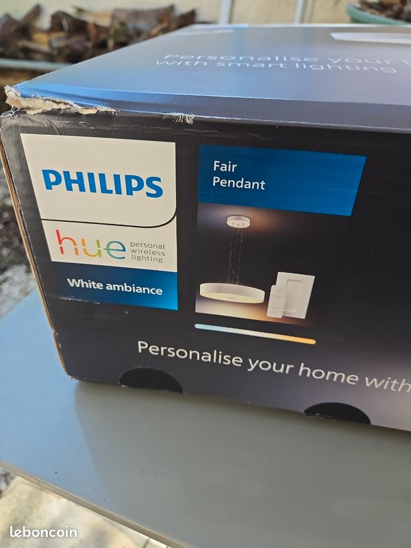 Suspension Philips Hue Fair Pendant – White Ambiance – Neuf (image 2)