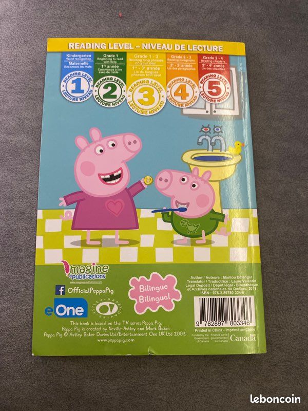 Livre, Peppa Pig, la fée des dents français anglais (image 2)