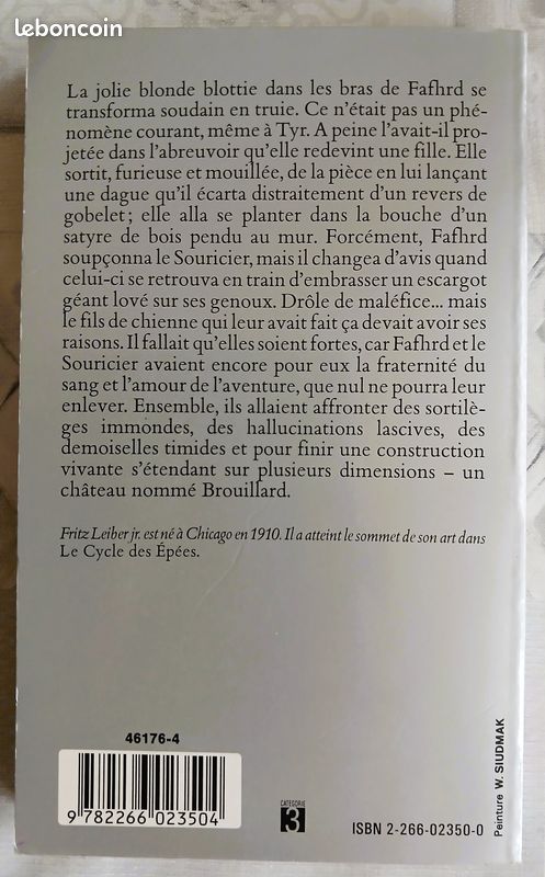 Livre "Epées et Brume" de Fritz Leiber en bon état (image 2)