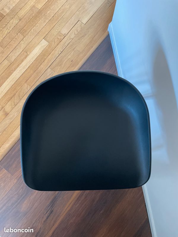 4 tabourets de bar noirs (image 4)