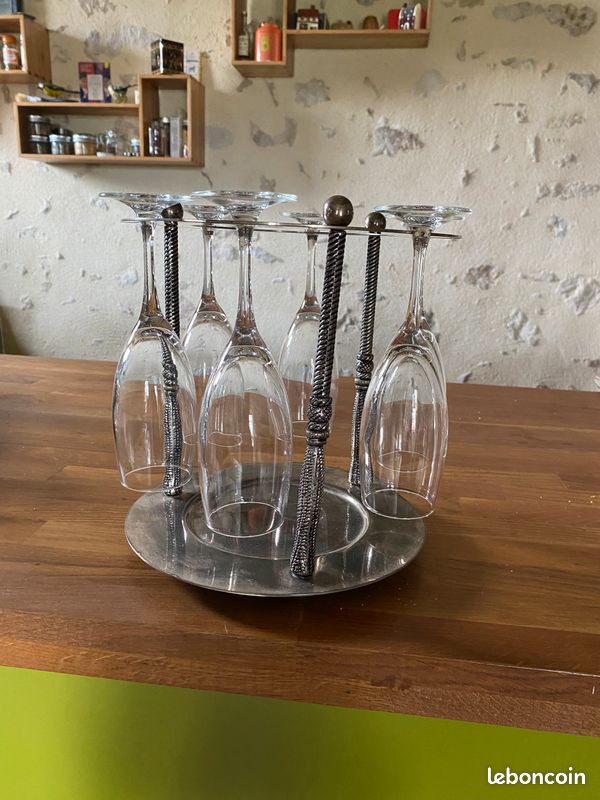 Seau à champagne en métal argenté, années 1960