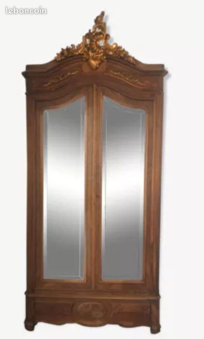 Armoire rocaille louis xv biseautée (image 1)