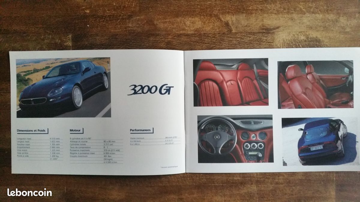 Plaquette commerciale maserati 2000 (image 1)