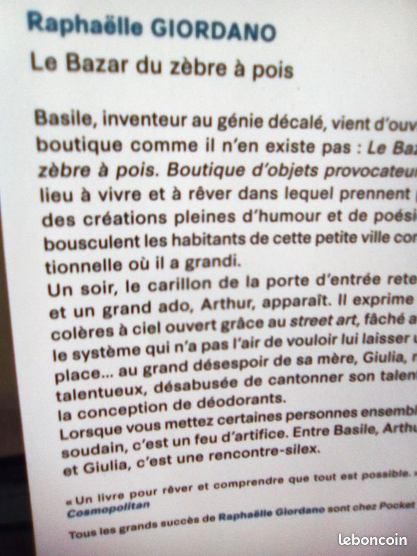 Livre de Raphaëlle GIORDANO (image 2)