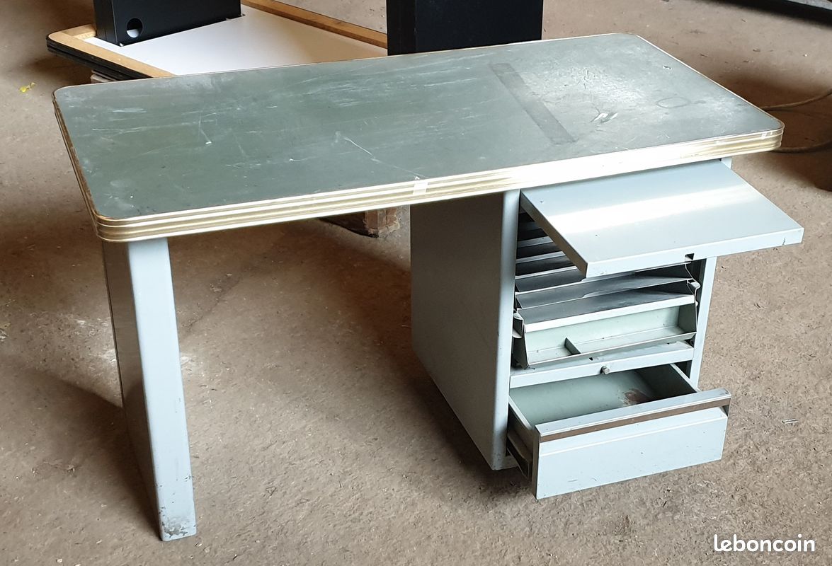 Petit bureau vintage metal (image 3)