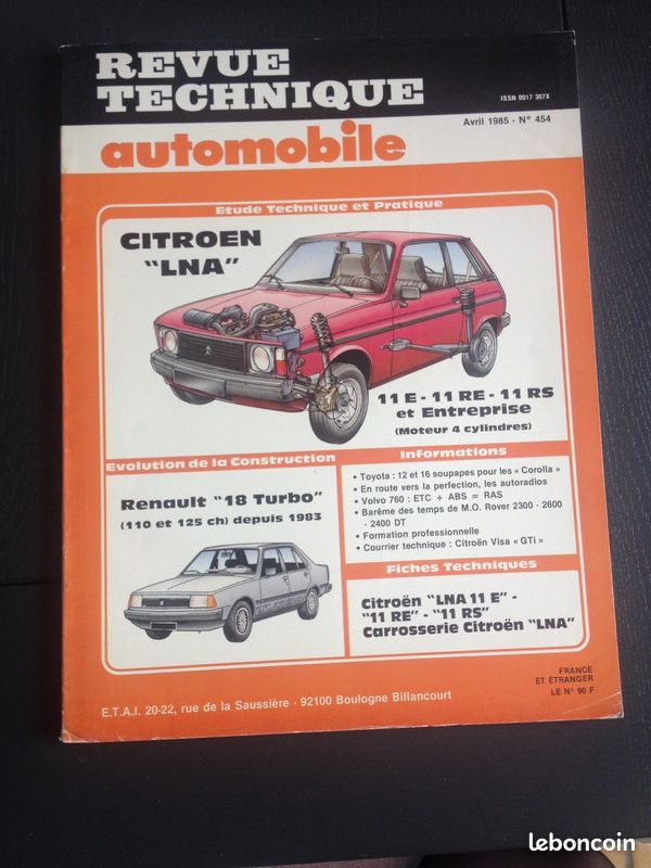 Revue technique Citroën LNA (image 1)