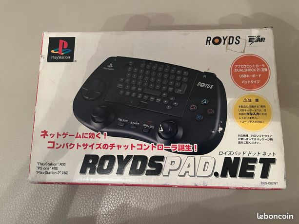 Manette Exar RoydsPad Net Dual Shock + Clavier Pour PS2 – Double Fonction Pour Jouer Et Chatter Sans Souci