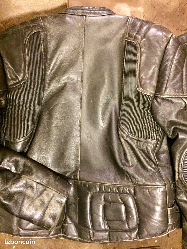 2 blousons Biker cuir noir (image 3)