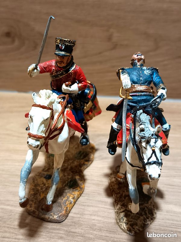Soldat de plomb artisanat russe 54mm - Hussard russe premier