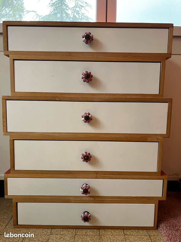 Chiffonier / semainier scandinave bois (image 6)