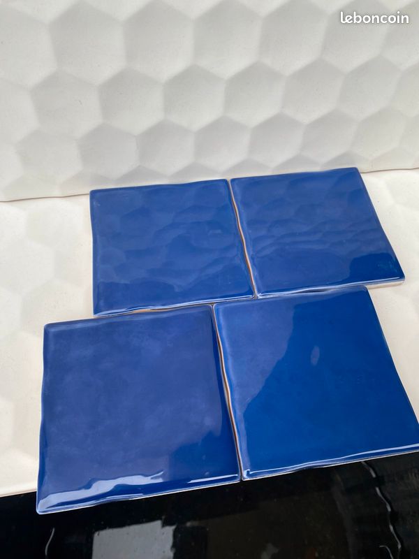 Faience murale aspect Zellige bleu marine 10x10 (image 6)