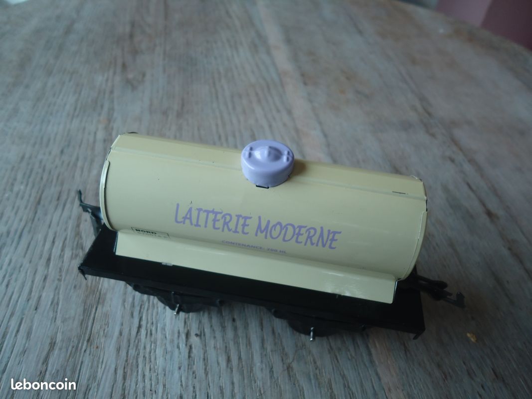 MIGNON Cute RARE ++ TOP ! TRAIN HORNBY 1920 O - WAGON LAIT N° 1 AVEC
