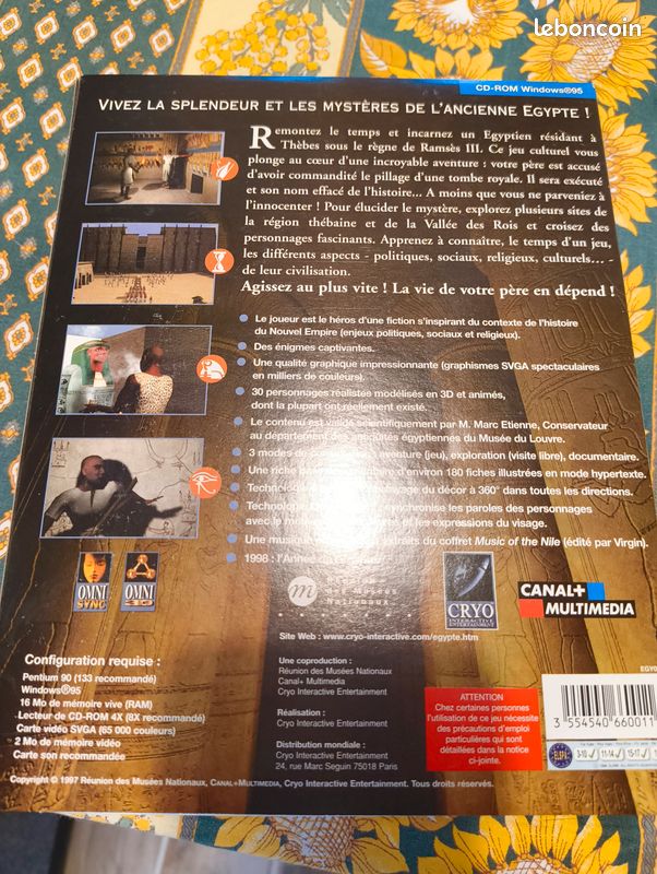 Coffret Louvre malédiction/légende prophète assassin PC Big Box carton
