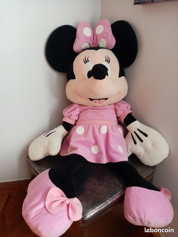 Grande peluche Minnie rose 80 cm (image 1)