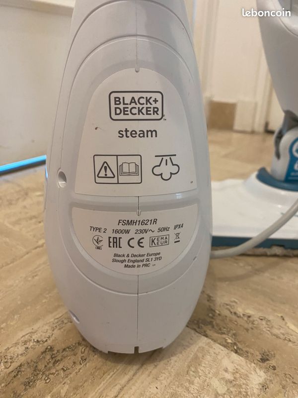 Nettoyeur vapeur Black Decker Steam-Mop FSMH1621R (image 3)