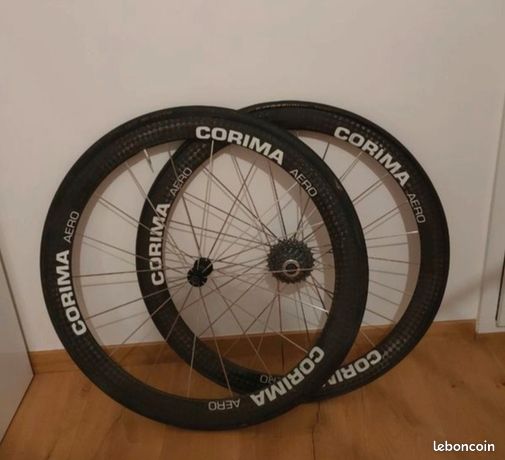Roues Corima carbone S 32 à boyaux - CORIMA - 31450 - Troc Vélo