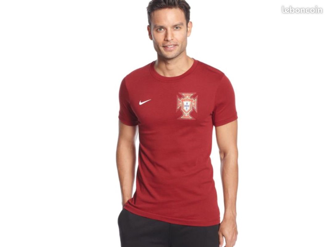 C NEUF tee shirt NIKE Portugal rouge L CAO74 (image 1)