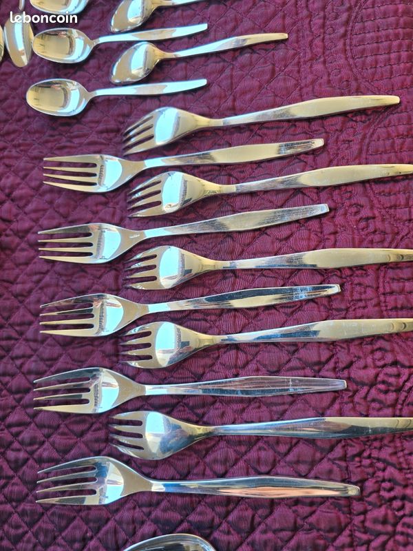Ménagère 10 couverts 42 pièces Christofle Orly par Sabatini état proche du neuf (image 9)
