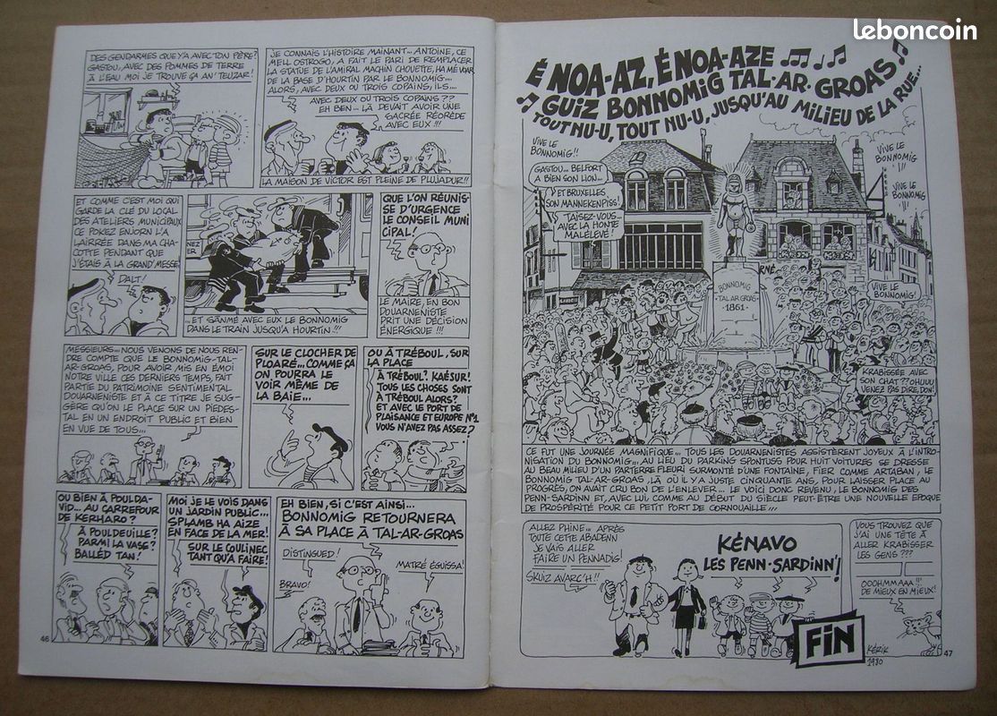 LE BONNOMIG DES PENN-SARDINN - BD de Charles KERIVEL - EO de 1980 en BE+ (image 6)