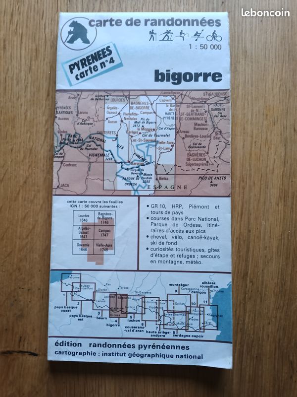 Carte Bigorre Parc National des Pyrénées (image 2)