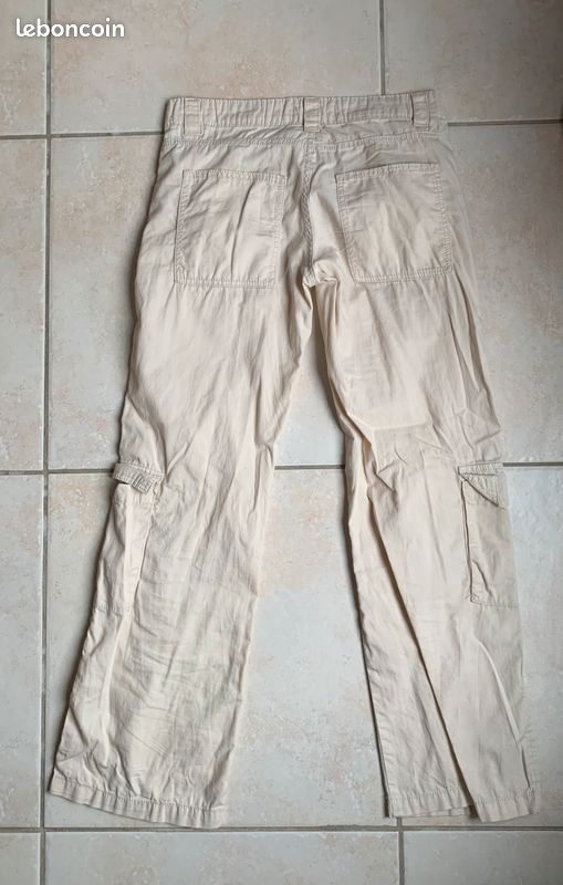 Pantalon cargo beige femme Jennyfer (image 2)