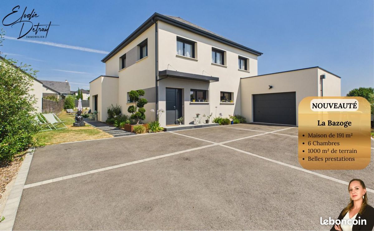 Maison 8 pièces 191 m² · à La Bazoge · 191 m² · 469 790 €