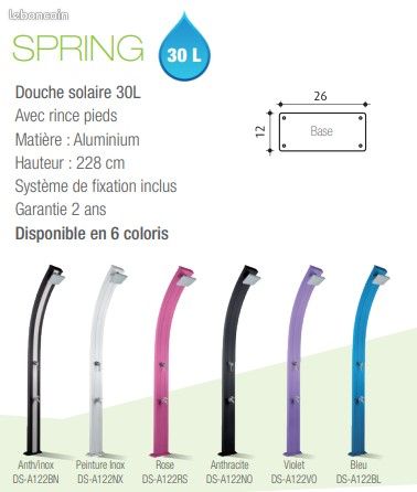Douche solaire Formidra Spring 30 L (Garantie 2 ans) (image 3)