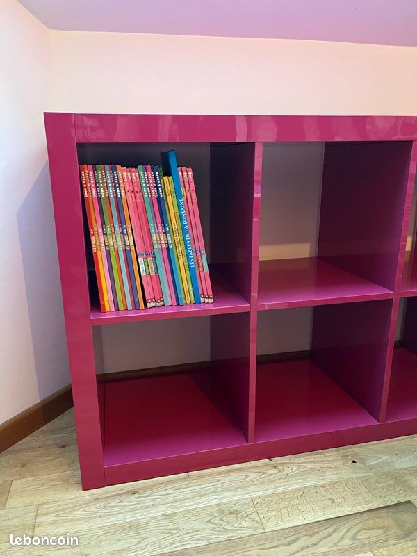Meuble étagère laqué rose IKEA (image 4)