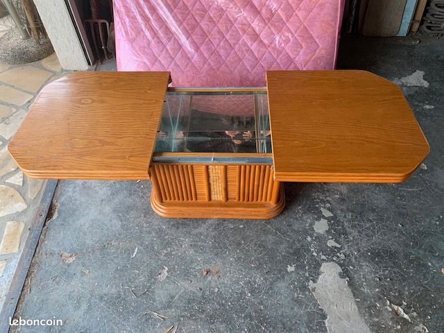 Table basse bar en rotin (image 7)