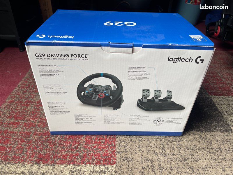 Volant Logitech G29 + Shifter + Cockpit Simracing Nexlevel GTLite Noir (image 1)