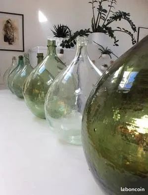 Dame Jeanne Ancienne en Verre Soufflé et Bullé (image 5)
