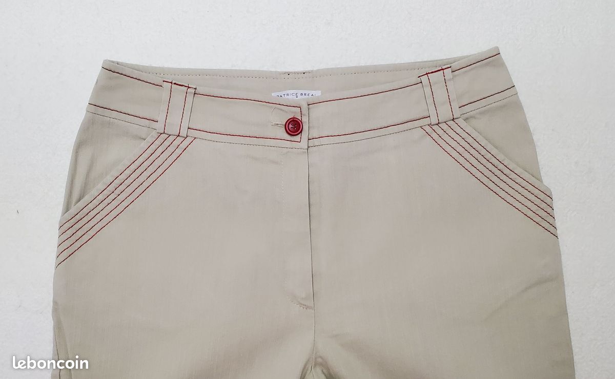 Pantacourt Patrice Breal Taille 40/42 - Couleur Bleu Très Foncé - Occasion Très Bon état