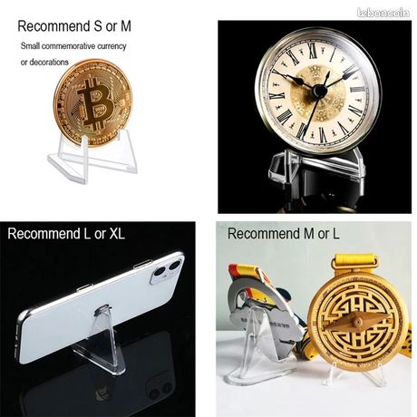 Lot De 10 Présentoirs En Acrylique Transparent - Pour Téléphones, Portefeuilles, Bijoux - Support Boutique Et Décoration