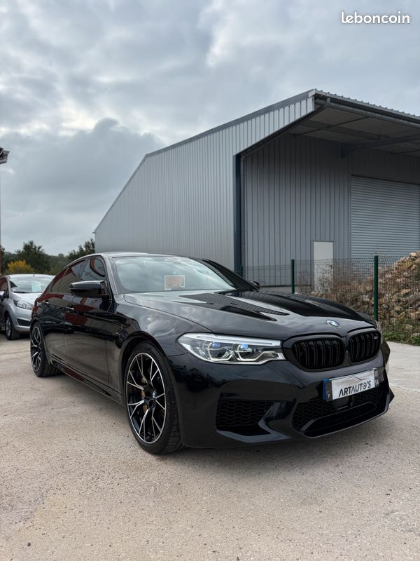 BMW M5 COMPETITION F90 4.4 V8 625 ch Xdrive / SECONDE MAIN / SOFT CLOSE / CIEL DE TOIT ALCANTARA / CAMERA 360 / FREIN CARBONE CERAMIQUE / GARANTIE BMW PREMIUM SELECTION 06/2027 / MALUS INCLUS (image 7)