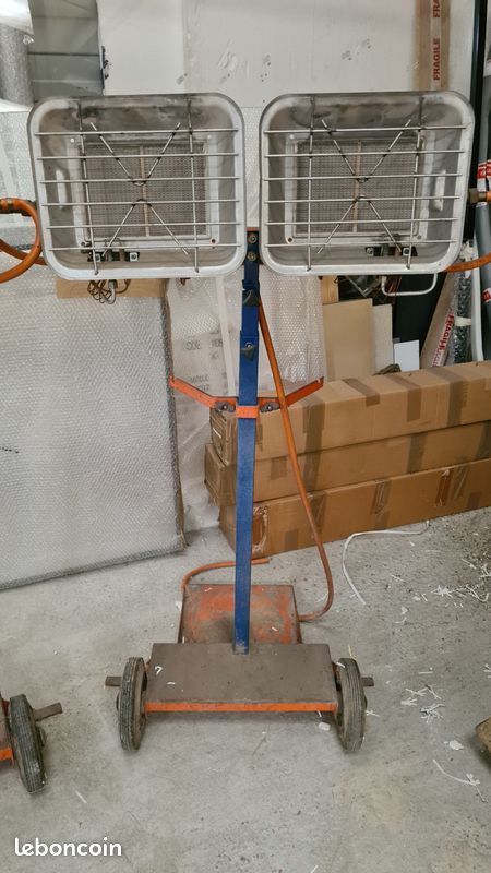 Chauffage double radiant gaz télescopique (image 1)