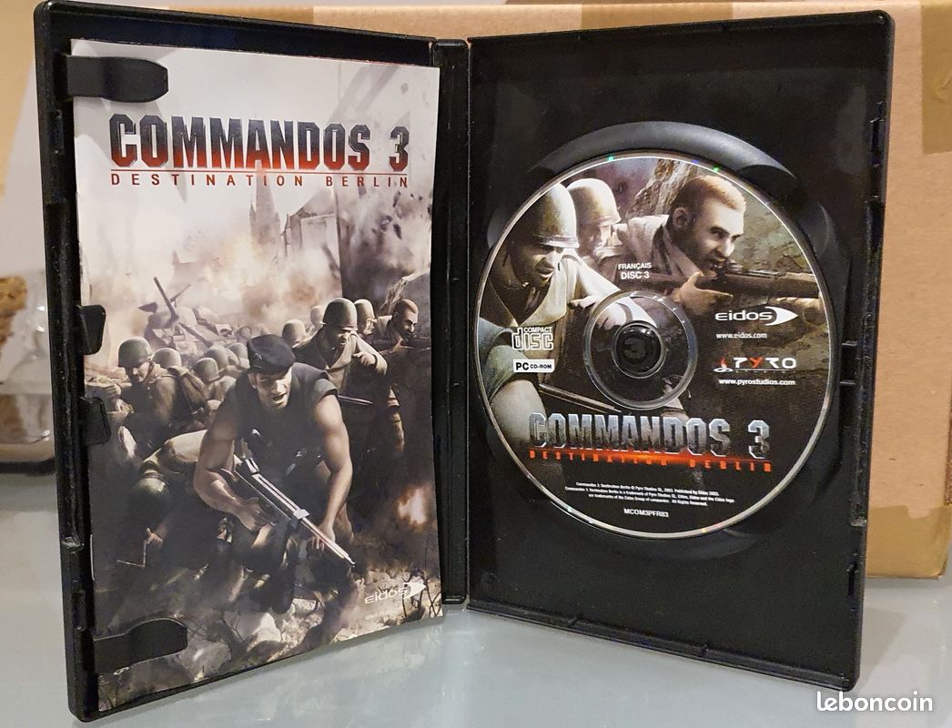 Commandos 3 : Destination Berlin – PC – Jeu Stratégie – Bon état