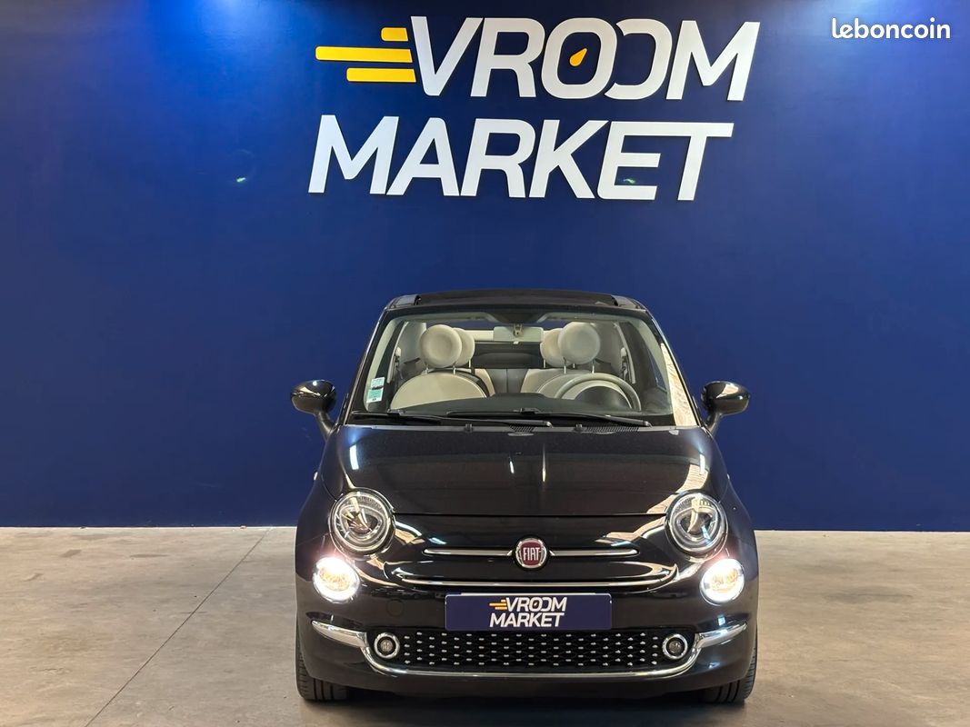 FIAT 500 1.2 69ch 69 LOUNGE - 2019 - 38 000 km - CarPlay - Cabriolet (image 8)