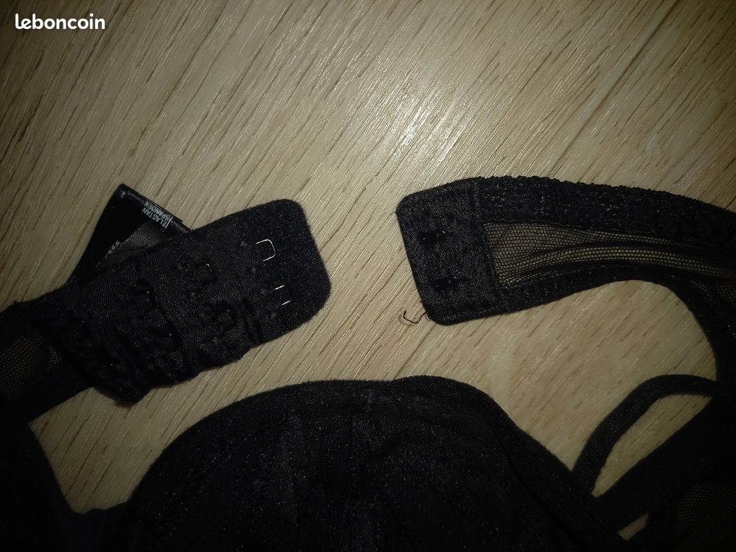 Soutien-gorge la perla noir en soie (image 3)