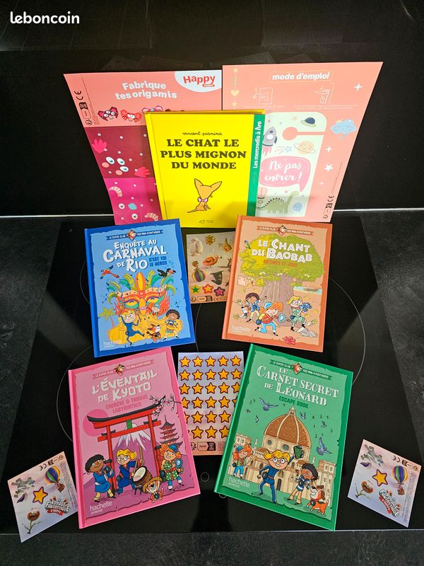 Série Complète Le Club des Mini-aventuriers Escape Book mcdonald's 2026 et 1 Chat Mignon (image 1)