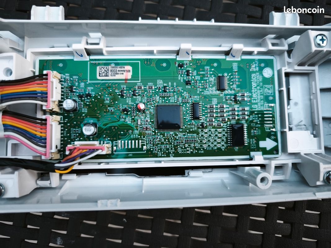 Façade carte électronique avec module d'affichage lave linge LG F84V34WH (image 4)