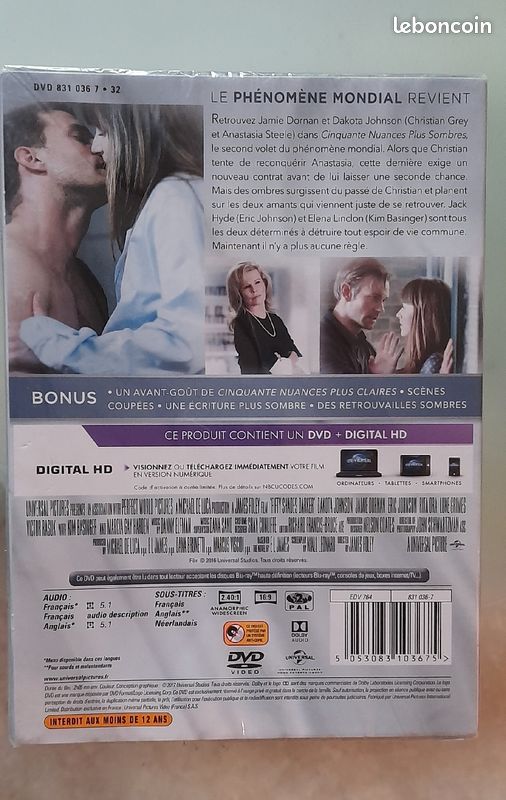 DVD 50 nuances plus sombres (image 2)