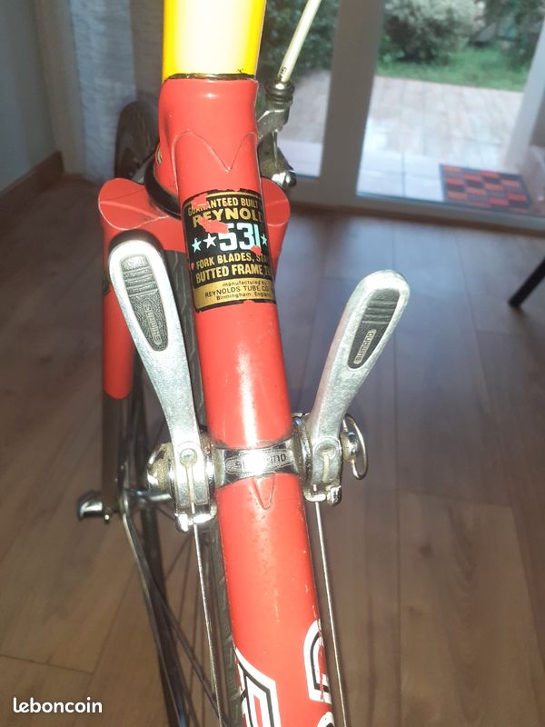 Vélo Course Vintage Team Raleigh – Cadre Reynolds 531 – Campagnolo Super Record – Taille 56